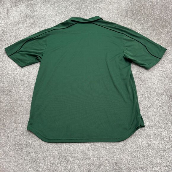 Reebok New York Jets NFL Polo Shirt Mens Small Green Short Sleeve Performance - Picture 2 of 13
